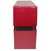 Single Row Red 9x2x2 Storage Box with 100 2x2 Mylar Coin Flips