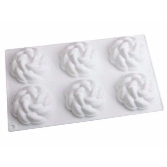 Single Saint Anne Flower Silicone Mold - Perfect for Mousse Cakes, Fondant Decorations, and Pastry Candles