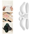 thumbnail image 1 of Single Self-Adhesive Cable Organizer Clip, No-Drill Stick-On Cord Holder, Durable Plastic Wire Storage Clip for Kitchen Small Appliances Countertop Cable Tidy, 1 of 9