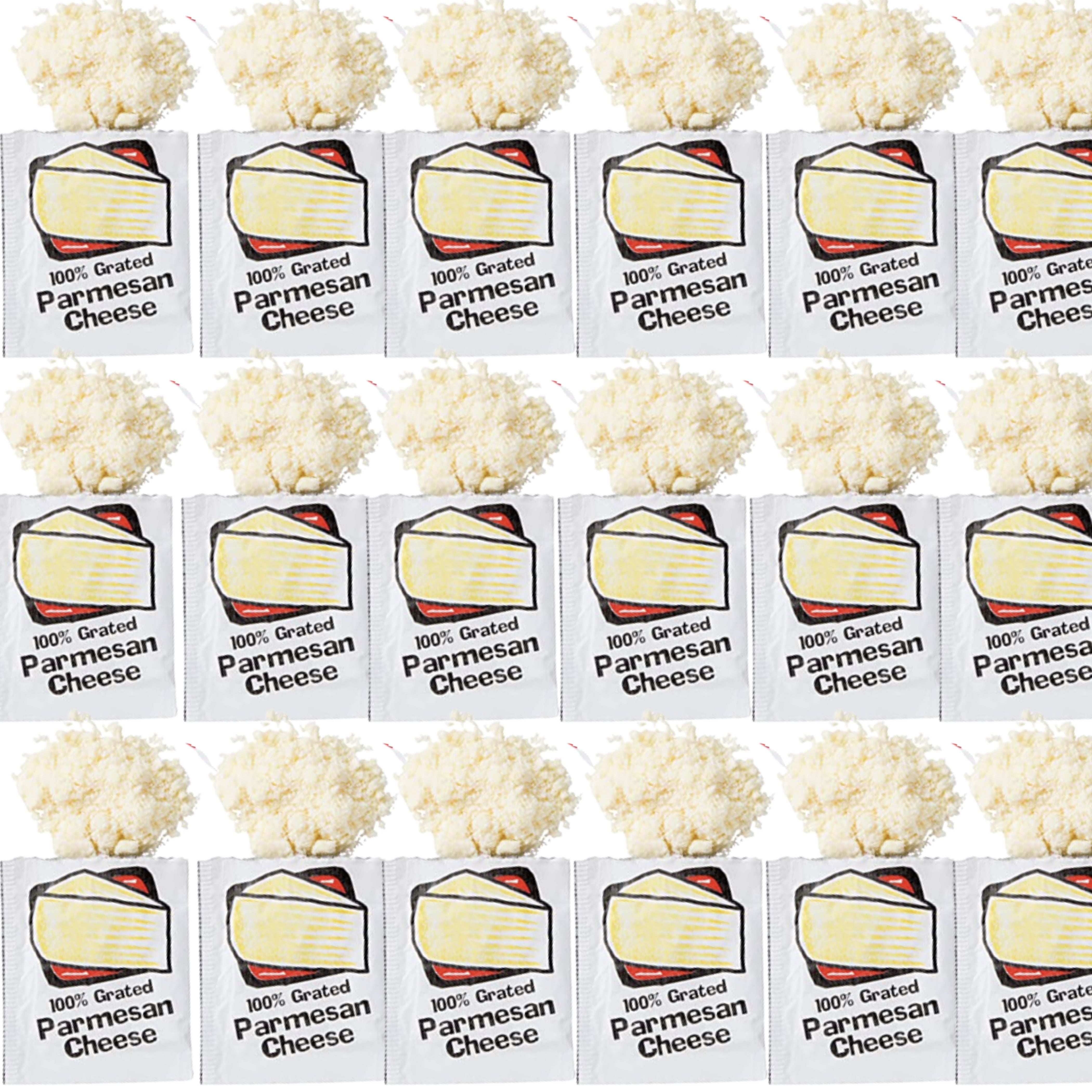 Single Serv Parmesan Cheese Packets, 3.5 Gram - 20 per case, 3.5g | 100% Real Grated Parmesan