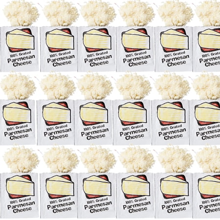 Single Serv Parmesan Cheese Packets, 3.5 Gram - 20 per case, 3.5g | 100% Real Grated Parmesan