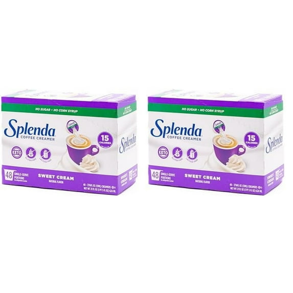 Single Serve Coffee Creamer Cups, Sugar Free Sweet Cream, 48 Count