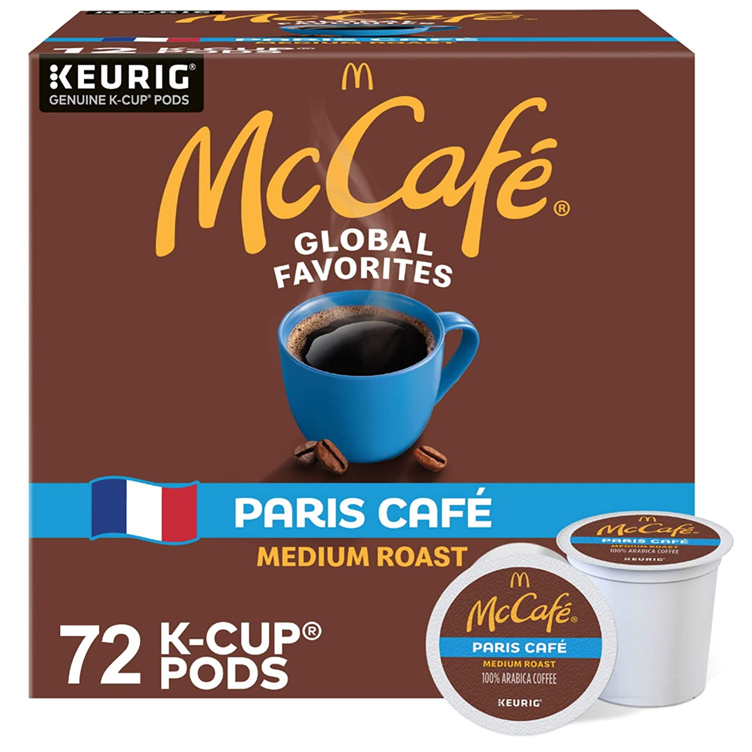 Single Serve Coffee KCup Pods, Medium Roast Coffee, 72 Count (6 Packs