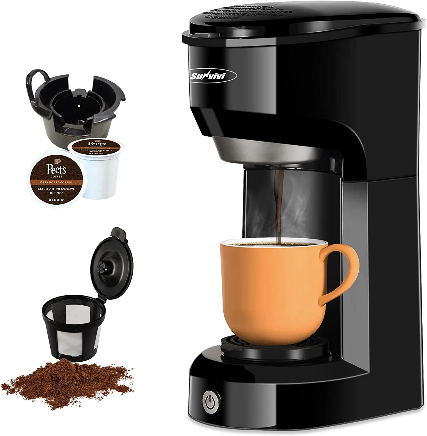 14oz Single-Serve Personal Coffee Maker