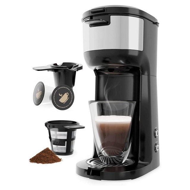 Single Serve Coffee Maker Brewer for KCup Pod & Ground Coffee Thermal