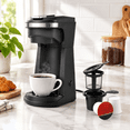 Single Serve Coffee Maker Compatible with Kcup Pods and Ground Coffee ...