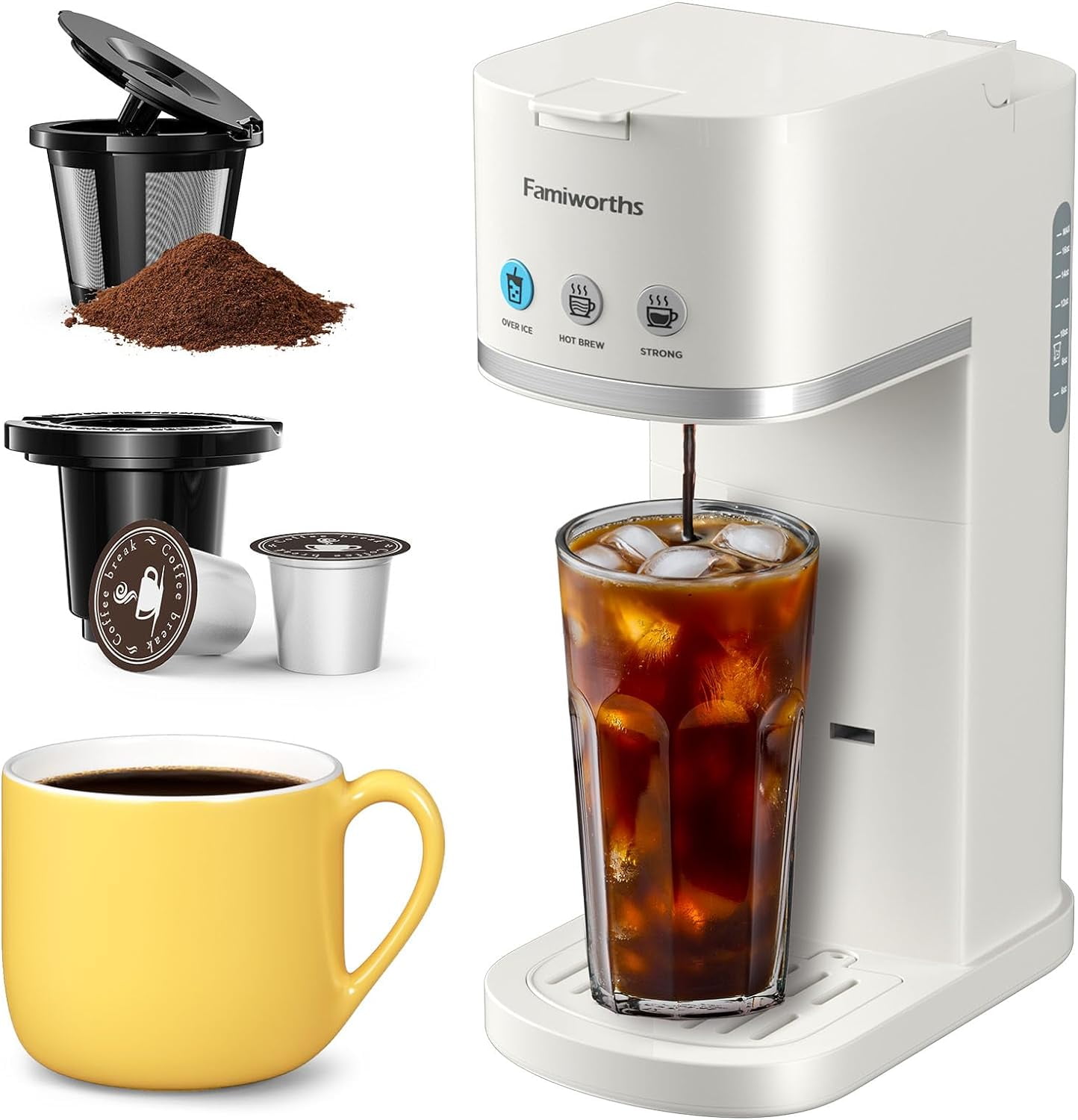 Single serve coffee maker 16 oz hotsell