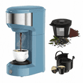 thumbnail image 1 of Single Serve Coffee Maker for K Pod, 2-in-1 Coffee Maker Single Serve & Ground Coffee Brewer, Quick Brew 6 to 14oz Brew size Carefree Auto Shut-off Small Coffee Machine for Apartment, 1 of 7