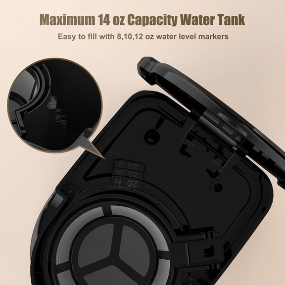 Single Serve Coffee Maker, Programable Single-Serve Brewers, Timer Auto Start/Off, 14 Oz Single Cup Coffee Machine For Ground Coffee, 700W Quick Brewing, Perfect Gifts for Coffee Lovers