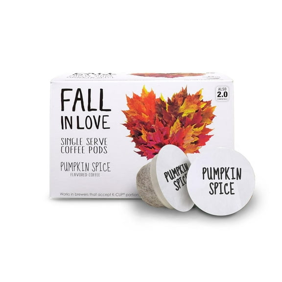 Single Serve Flavored Coffee Fall In Love Pumpkin Spice 12 Pods