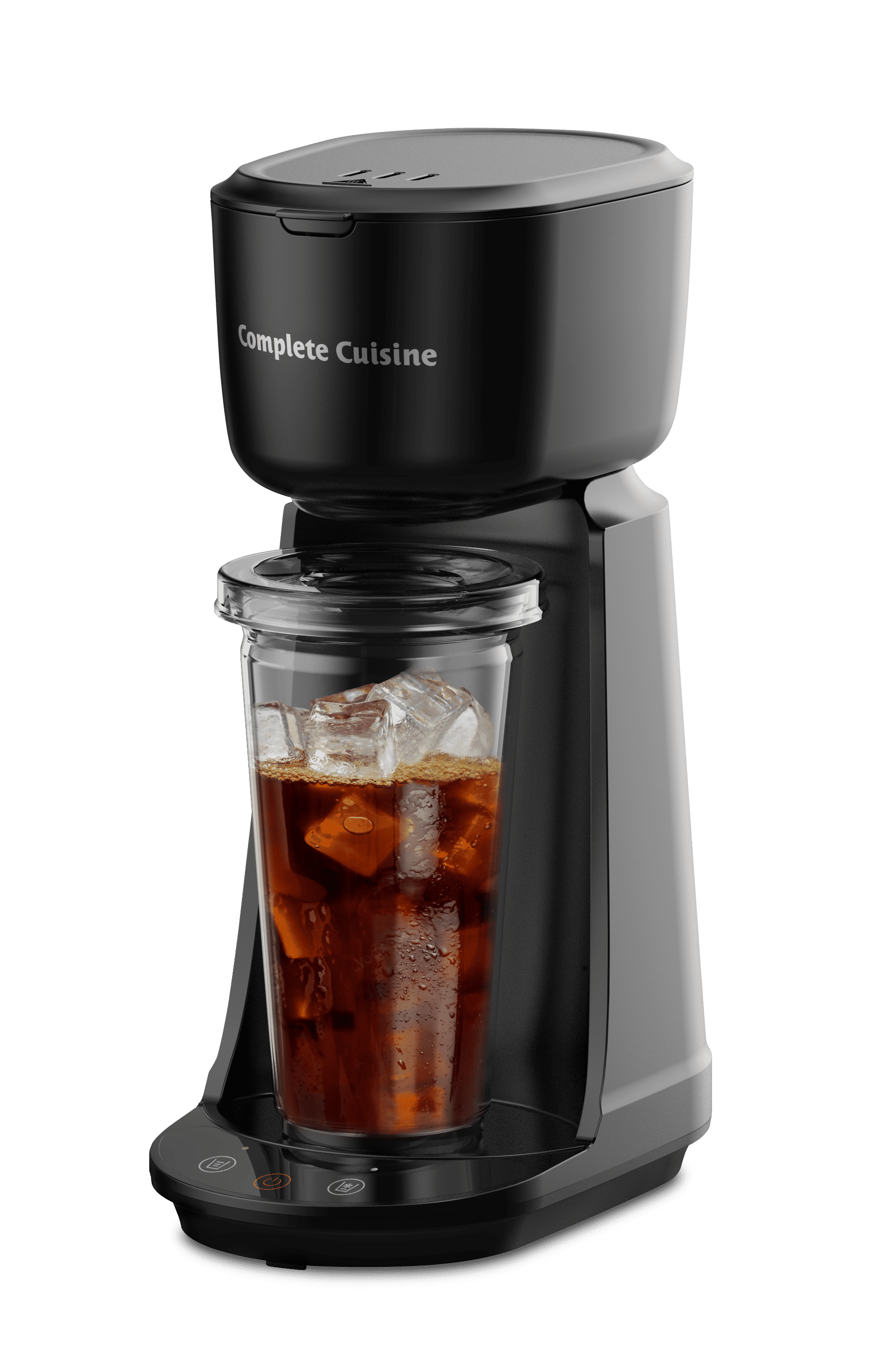 Single Serve Hot & Iced Coffee Maker with Travel cup and Straw Included