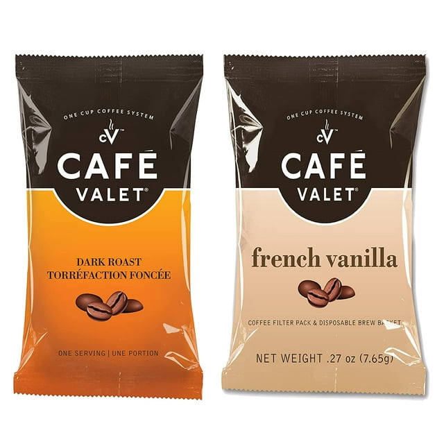 Single Serve Individually Wrapped Coffee Packs, Regular Dark Roast