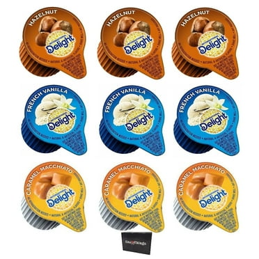 Single Serve Non-Dairy Creamer (100 Count, Caramel Macchiato, French Vanilla, & Hazelnut)