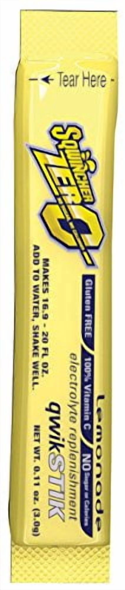 Single Serve Qwik Stik Zero, 50 Sticks/Bag, Lemonade