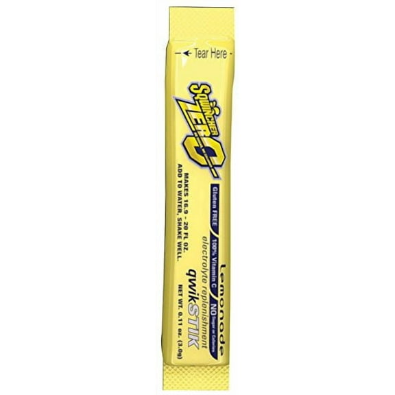 Single Serve Qwik Stik Zero, 50 Sticks/Bag, Lemonade