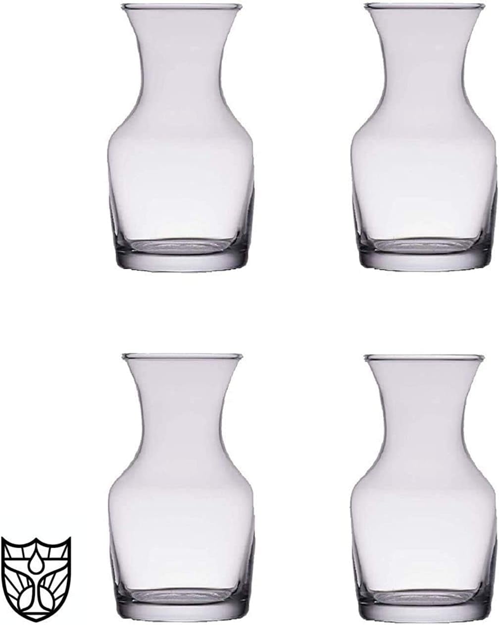 Single Serving Glass Wine Carafe 6.5 Oz Mini Decanters Small
