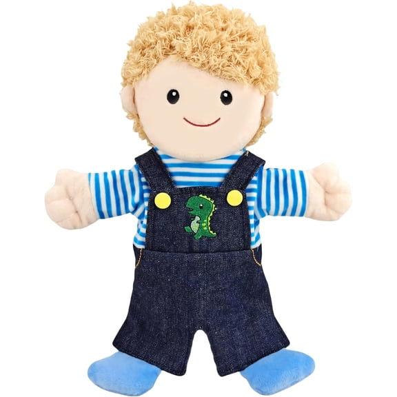 Single Set 6 Character Family Hand Puppet Without Movable Mouth, Soft Plush Pretend Doll, Homeschool Teaching Accessory & Holiday Stocking Stuffer