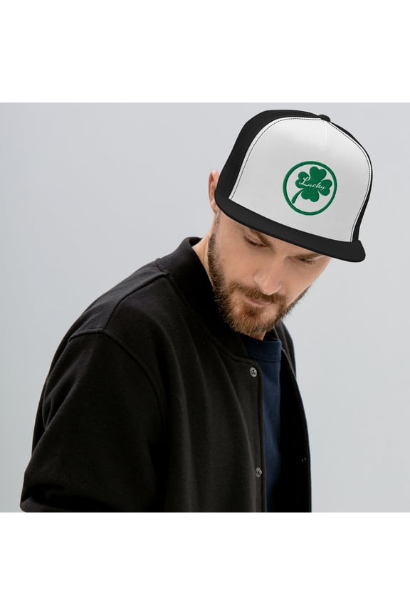 Single Shamrock Lucky Trucker Cap