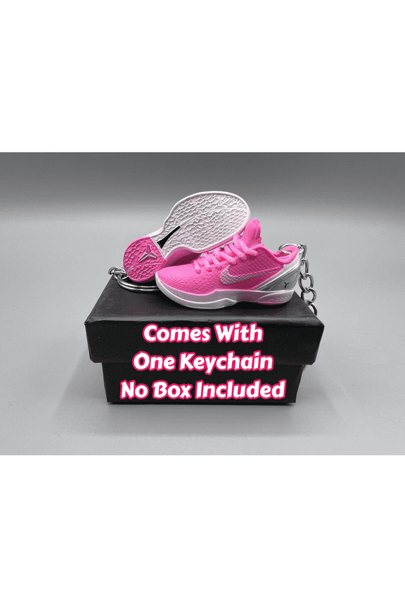 Single Shoe, No Box 3D Mini Sneaker Keychain, Basketball Sneaker Collectible, Hype Beast Sneaker Styles, For Kobe