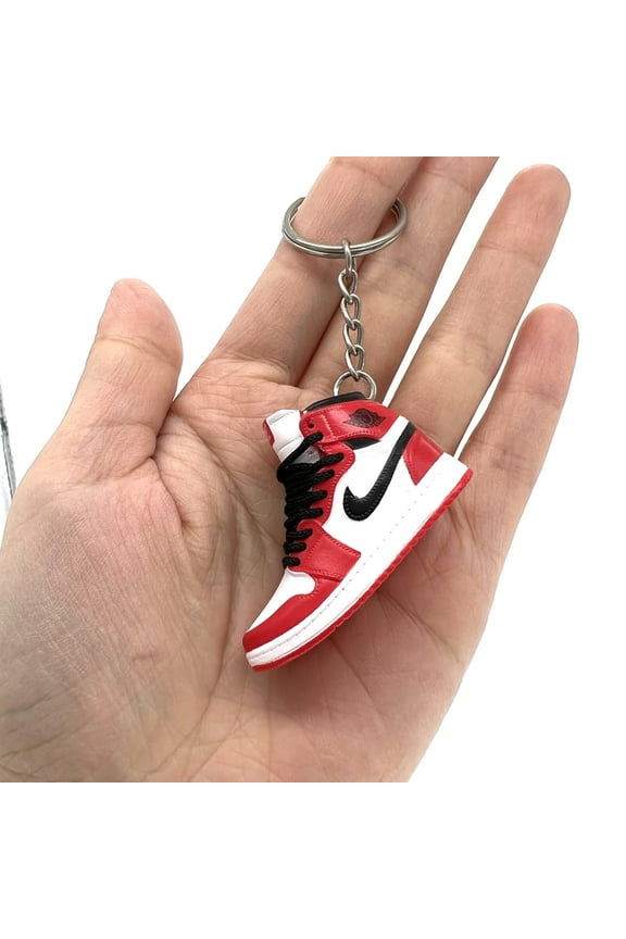 Single Shoe No Box Air Jordan 3D Mini Sneaker Keychain, Basketball Sneaker Collectible
