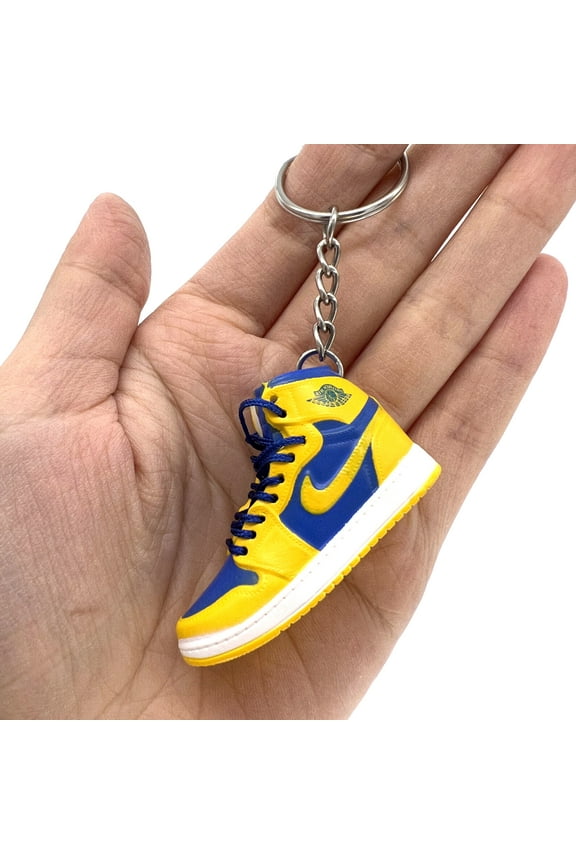 Single Shoe No Box Air Jordan 3D Mini Sneaker Keychain, Basketball Sneaker Collectible