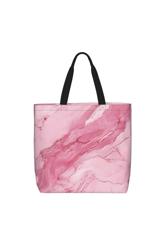 Single Shoulder Bag Convenience Bag 19.615.75.9in Light And Weight-Free Main Pocket Large Portable And Single Shoulder Back Pink Marble_21256_1