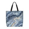 thumbnail image 1 of Single Shoulder Bag Convenience Bag 19.6×15.7×5.9in Light And Weight-Free Main Pocket Large Portable And Single Shoulder Back Steelblue Marble_4, 1 of 7