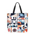 thumbnail image 1 of Single Shoulder Bag Convenience Bag 19.6×15.7×5.9in Light And Weight-Free Main Pocket Large Portable And Single Shoulder Back Aliceblue Geometric Patterns_4, 1 of 7