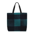 thumbnail image 1 of Single Shoulder Bag Convenience Bag 19.6×15.7×5.9in Light And Weight-Free Main Pocket Large Portable And Single Shoulder Back Darkcyan Buffalo Plaid Check Tartan Scotland_4, 1 of 7