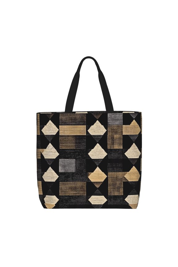 Single Shoulder Bag Convenience Bag 19.615.75.9in Light And Weight-Free Main Pocket Large Portable And Single Shoulder Back Darkvoilet Houndstooth Checkered_2