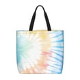 thumbnail image 1 of Single Shoulder Bag Convenience Bag 19.6×15.7×5.9in Light And Weight-Free Main Pocket Large Portable And Single Shoulder Back Lightgrey Tie-Dye Background Vibrant Colors And Swirling (3), 1 of 7