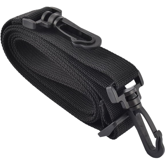 Single Shoulder Neck Belt- Nylon Computer Bag SLR Camera Adjustable Luggage Strap Accessory, Apply to Suitcase (5 Feet, Black)