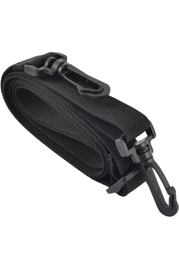 Single Shoulder Neck Belt- Nylon Computer Bag SLR Camera Adjustable Luggage Strap Accessory, Apply to Suitcase (5 Feet, Black)