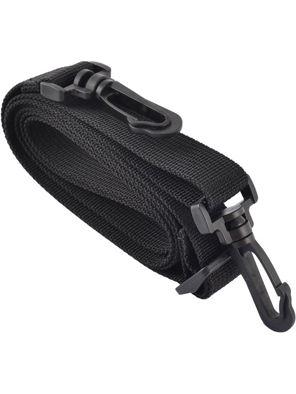 Single Shoulder Neck Belt- Nylon Computer Bag SLR Camera Adjustable Luggage Strap Accessory, Apply to Suitcase (5 Feet, Black)