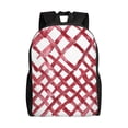 thumbnail image 1 of Single Side Full Backpack 16.1×11.8×4.5in Large Capacity Breathable Shoulder Belt Leisure Simple And Strong Bearing Capacity Crimson Moroccan Trellis Hand-Drawn Sketch_2, 1 of 8