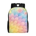 thumbnail image 1 of Single Side Full Backpack 16.1×11.8×4.5in Large Capacity Breathable Shoulder Belt Leisure Simple And Strong Bearing Capacity Lightgreen Tie Dye Background Rainbow Colors_3, 1 of 8