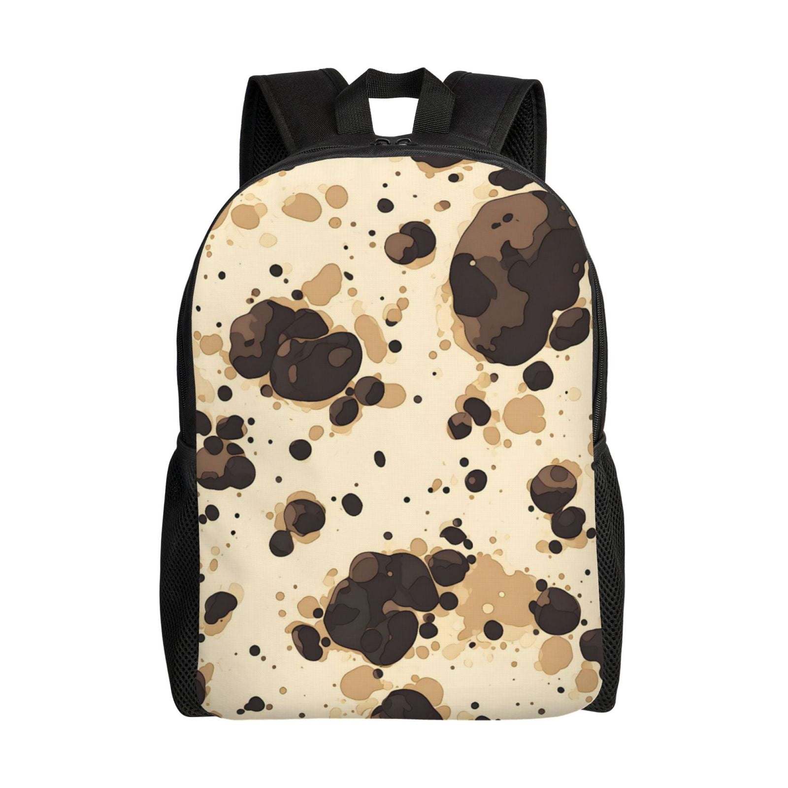 Single Side Full Backpack 16.1×11.8×4.5in Large Capacity Breathable Shoulder Belt Leisure Simple And Strong Bearing Capacity Milk Cow Print Style Sienna_1