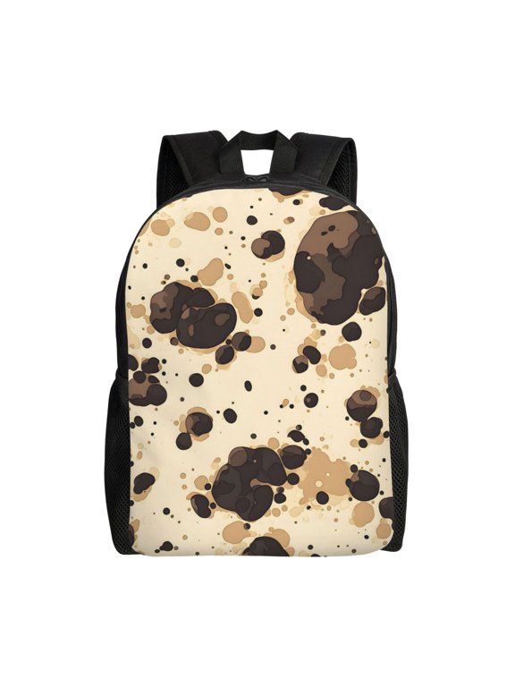Single Side Full Backpack 16.111.84.5in Large Capacity Breathable Shoulder Belt Leisure Simple And Strong Bearing Capacity Milk Cow Print Style Sienna_1