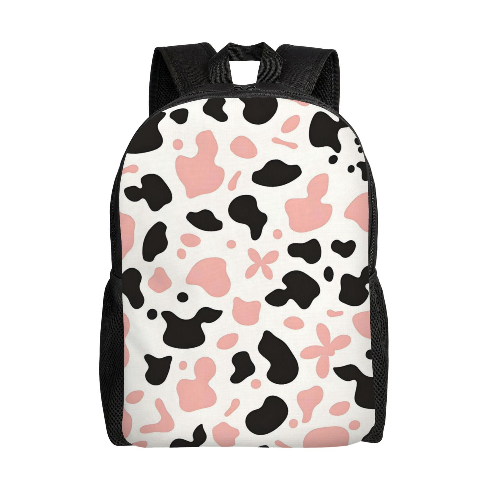 Single Side Full Backpack 16.1×11.8×4.5in Large Capacity Breathable Shoulder Belt Leisure Simple And Strong Bearing Capacity Simple Cow-Print Pattern_3