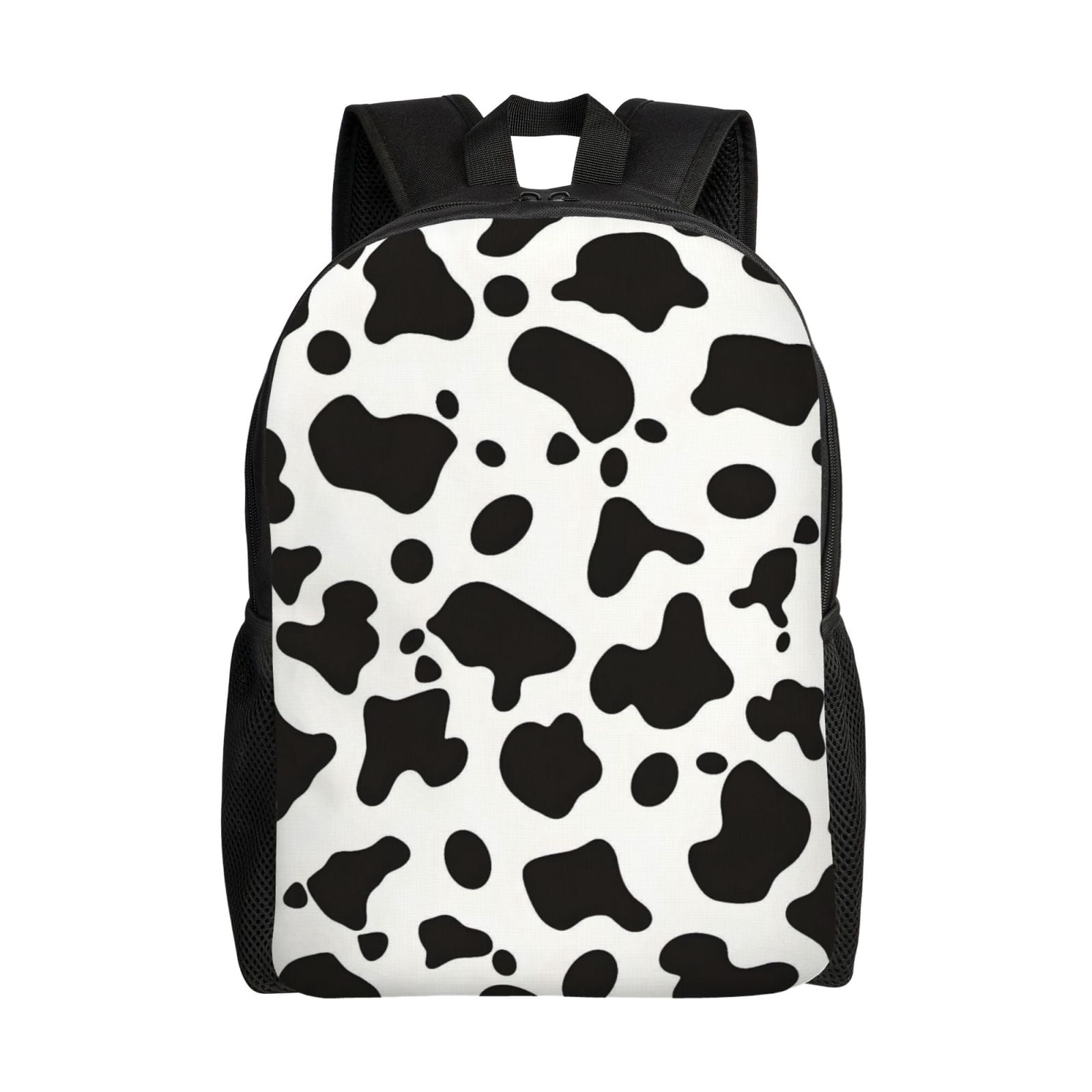 Single Side Full Backpack 16.1×11.8×4.5in Large Capacity Breathable Shoulder Belt Leisure Simple And Strong Bearing Capacity Simple Cow Print Pattern, Vector Art Style_3