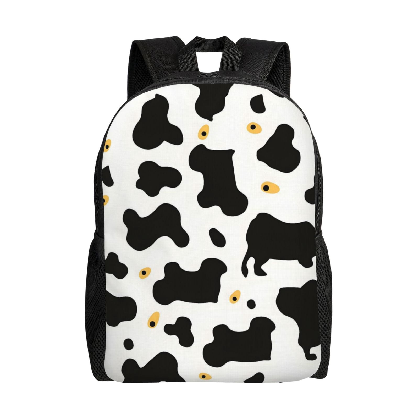 Single Side Full Backpack 16.1×11.8×4.5in Large Capacity Breathable Shoulder Belt Leisure Simple And Strong Bearing Capacity Simple Cow Print Pattern1_4