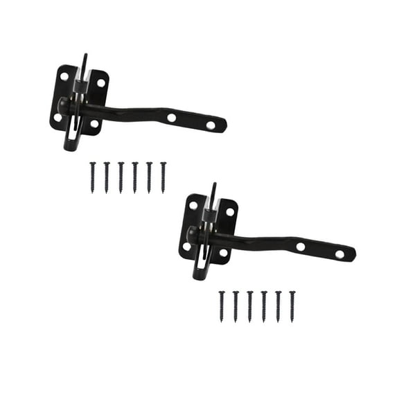 Single Side Wood Fence Gate Padlock Clasp for Door Gate Wooden Fences Garden Yard Outdoor Use Locking Easy Installation