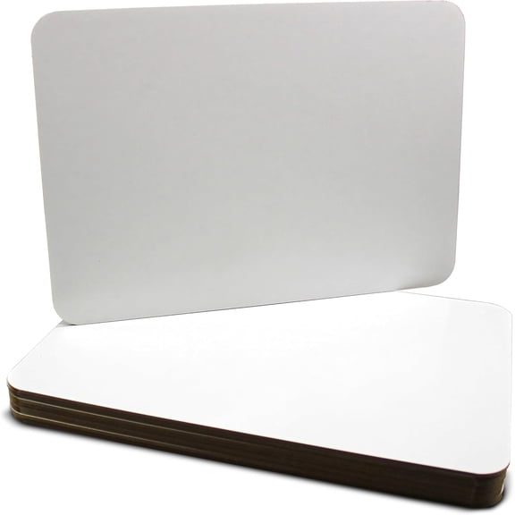 Single-Sided 11x16 Inch Dry Erase Lapboards, Classroom Pack with 12 Reusable White Boards for Group Participation