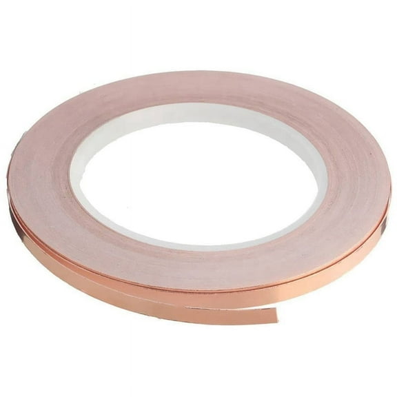 Single-Sided Adhesive Copper Foil Tape Self-Adhesive Shielding Anti-Interference for Guitar (5mmx20M)