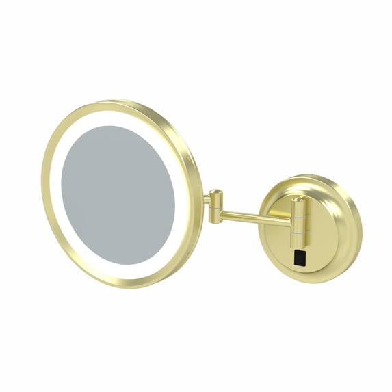Single-Sided LED Round Arm Wall Mirror - Hardwired
