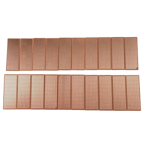 Single-Sided PCB Experiment Board for DIY Soldering Practice with Pre-Plated Copper Holes and Breadboard Compatible Layout for Electronic Enthusiasts and Engineers