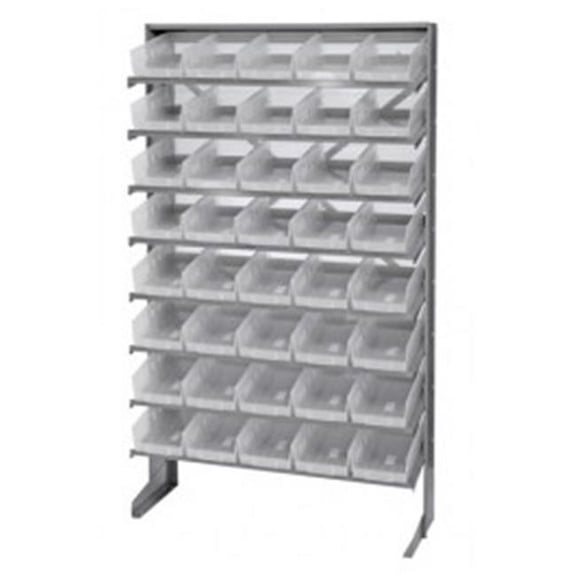 Single Sided Pick Rack with 40 Storage Bins