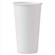 Single-Sided Poly Paper Hot Cups, 20 oz, White, 600/Carton | Bundle of 2