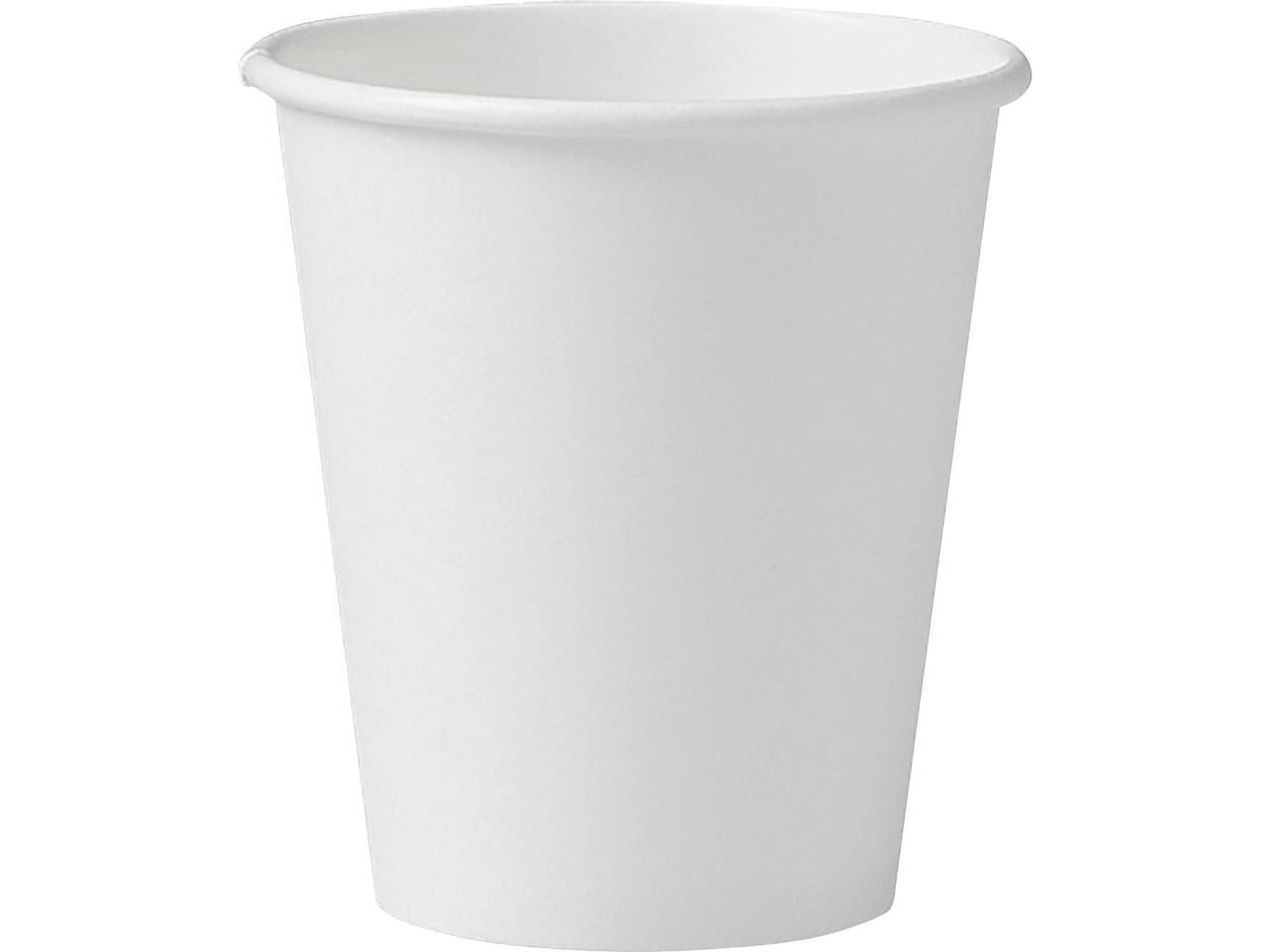 Single-Sided Poly Paper Hot Cups 6oz, White, 50/Pack, 20 Packs/Carton ...