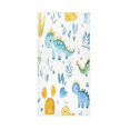 thumbnail image 1 of Single-Sided Print Hand Towel Breathable & Soft Towels Wash Cloth for Workout Running Cute Baby Dinosaur Pattern 30x15 Inch, 1 of 5